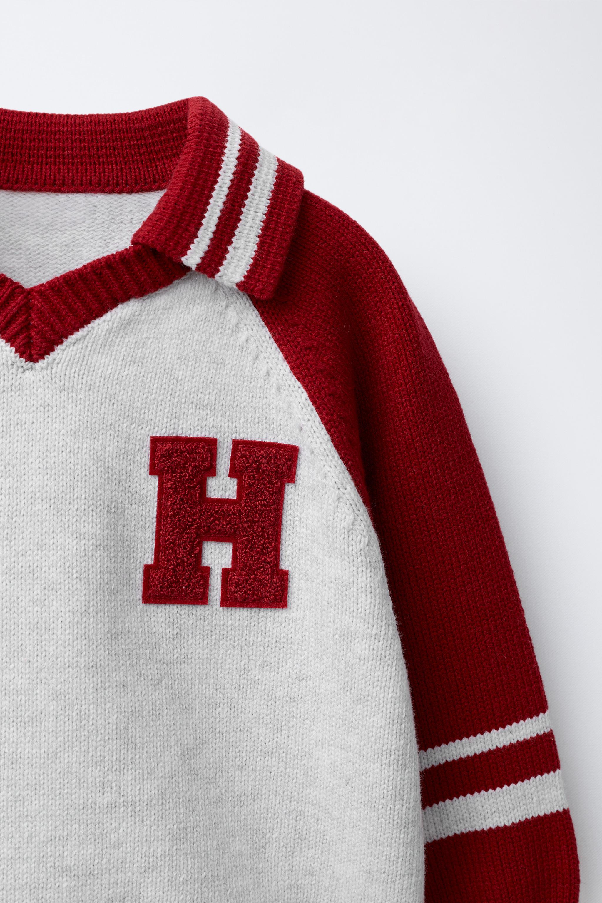 VARSITY PATCH KNIT POLO SHIRT